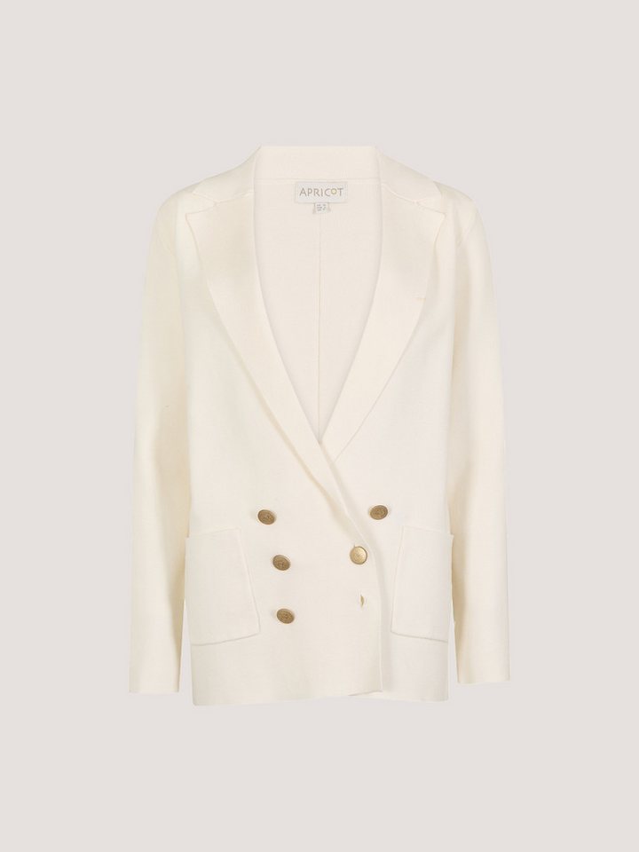 Apricot Longblazer Blazer aus Rippstrick Einfarbig – Bild 5 von 5