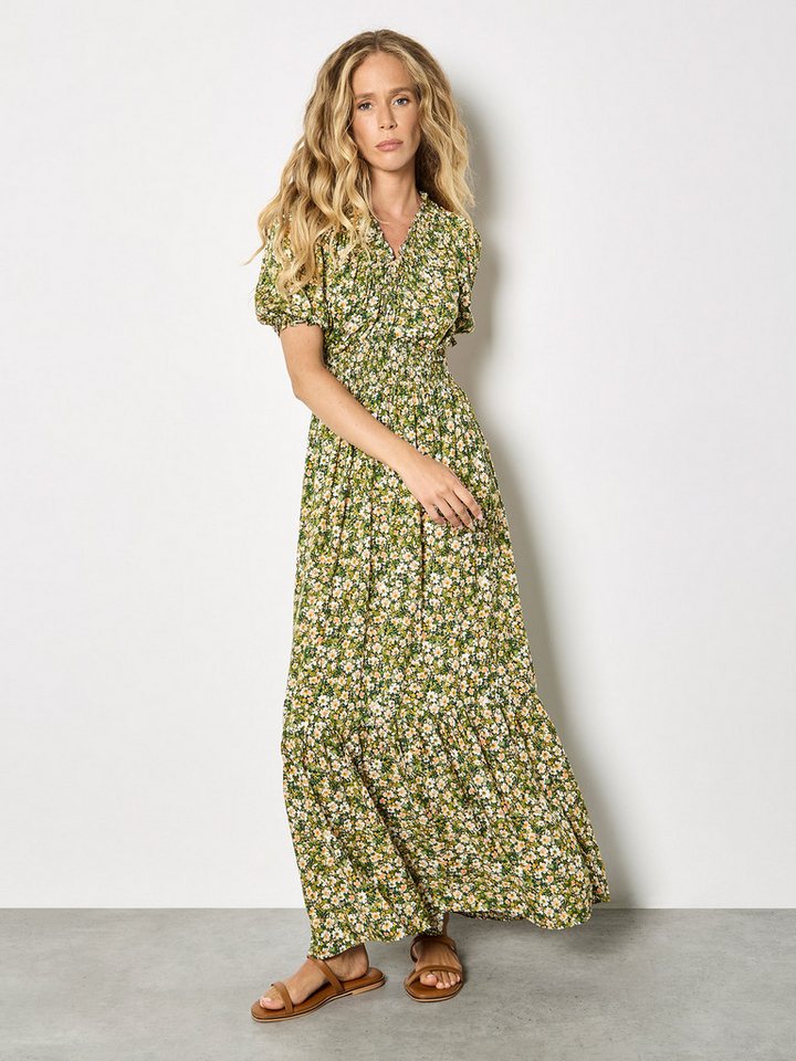 Apricot Maxikleid Maxikleid Druck – Bild 2 von 5