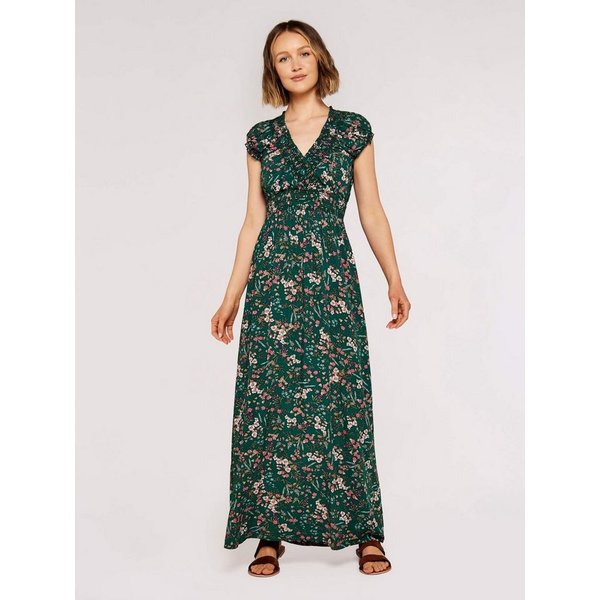 Apricot Maxikleid Maxikleid mit Blumenmuster