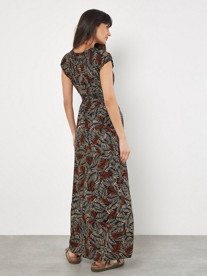 Apricot Maxikleid Maxikleid mit Smokdetails – Bild 3 von 4