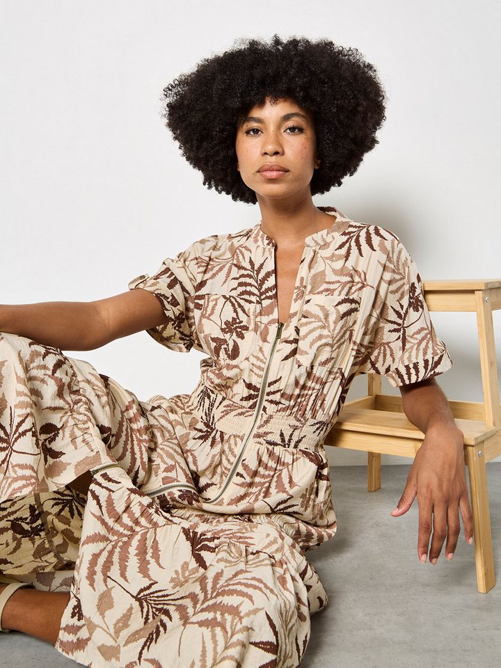 Apricot Midikleid Midikleid Druck – Bild 4 von 5