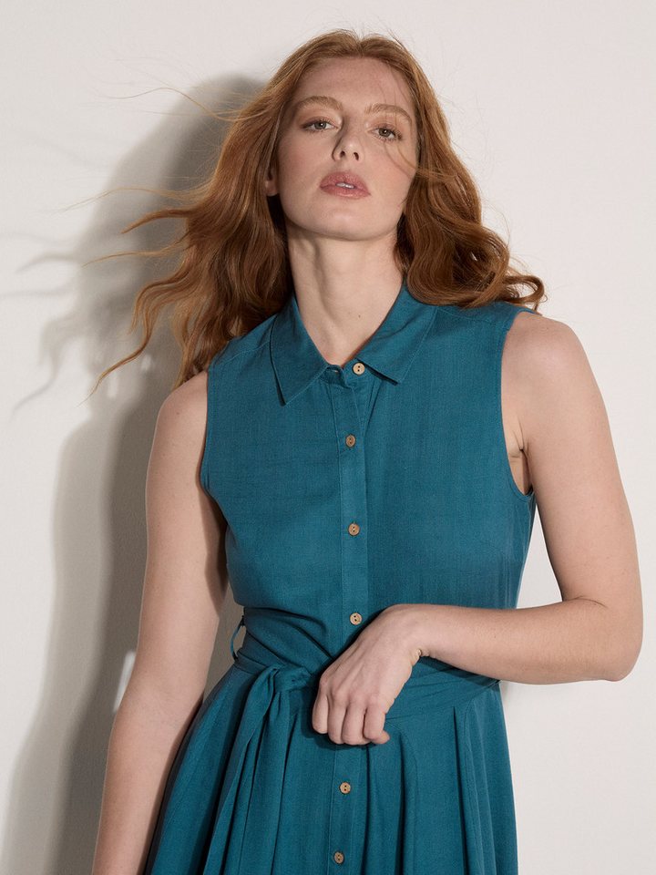 Apricot Minikleid Minikleid aus Leinenmischung – Bild 3 von 4