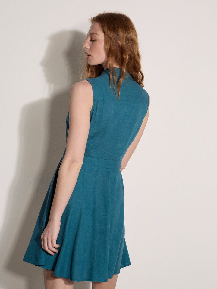 Apricot Minikleid Minikleid aus Leinenmischung – Bild 4 von 4