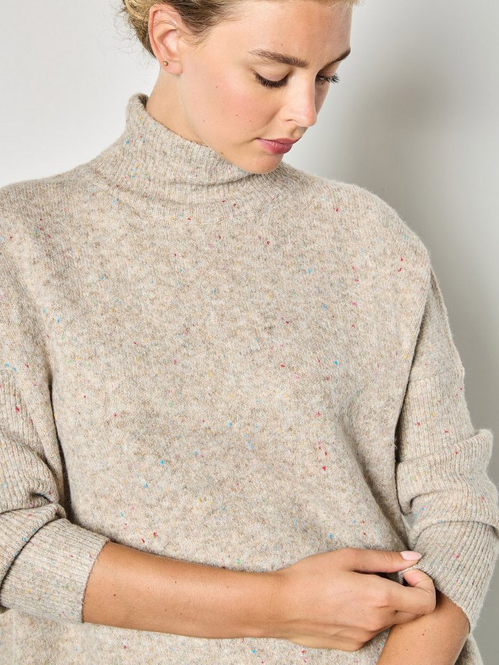 Apricot Rollkragenpullover Rollkragen-Cape in Oversize – Bild 3 von 4
