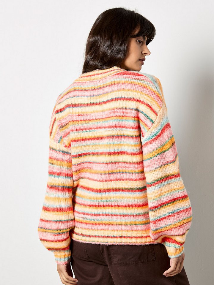 Apricot Streifenpullover Rundhalspullover mit bunten Streifen – Bild 4 von 5