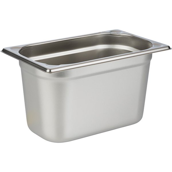 APS Aufbewahrungssystem GN 1/4 Behälter 26,5 x 16,2 cm, Edelstahl, (1-tlg), Gastronorm-Behälter, zum Anrichten und Lagern von Speisen