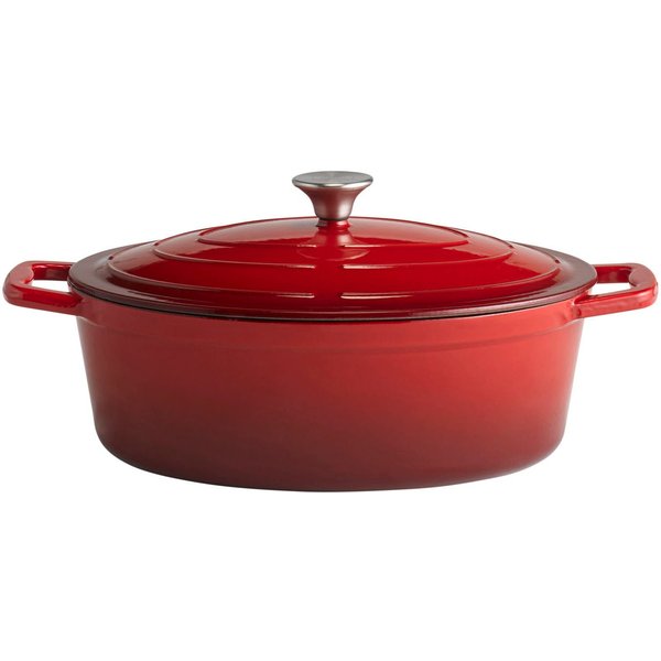 APS Bräter Stars, Gusseisen, 5 Liter, oval, 33x25 cm, Induktion