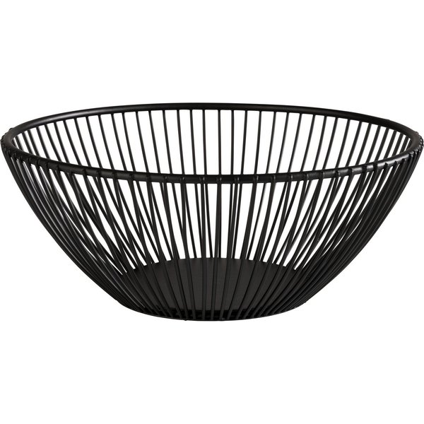 APS Brotkorb SVART, Metall, (1-tlg), rund, stapelbar & spülmaschienengeeignet
