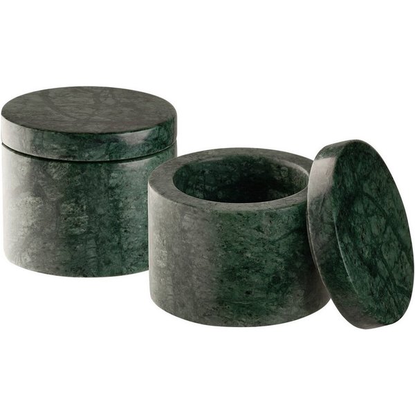 APS Butterdose 2er Set MINERA, Marmor, (Set, 2-tlg), Beton, Ø 6 cm, H: 5 cm, 40 ml, Unikat