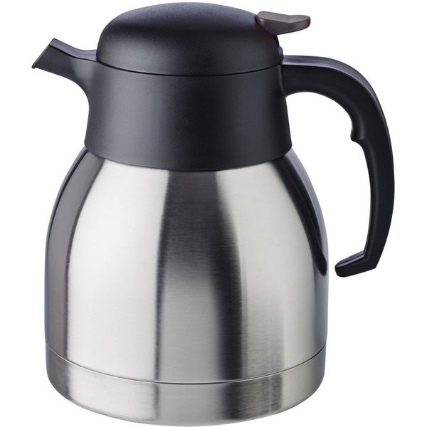 APS Isolierkanne Classic, 1 l, Einhandautomatik, doppelwandiger Edelstahl