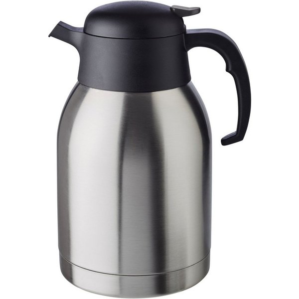 APS Isolierkanne Classic, 2 l, Einhandautomatik, doppelwandiger Edelstahl