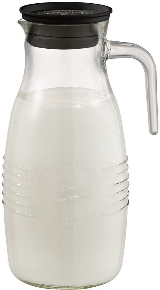 APS Karaffe OLD FASHIONED, aus Glas, mit Auffangsieb und Deckel, 1,8 Liter – Bild 3 von 5