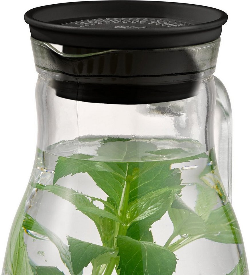 APS Karaffe OLD FASHIONED, aus Glas, mit Auffangsieb und Deckel, 1,8 Liter – Bild 5 von 5