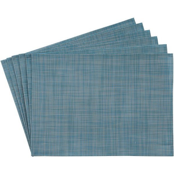 APS Platzset Schmalband, (6-St), mit umgenähten Rand, leicht abwischbar, 45x33 cm