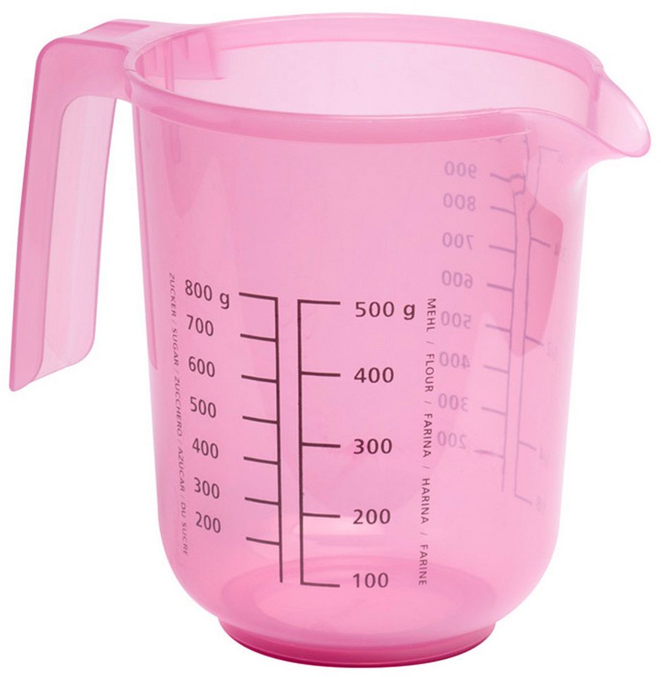 APS Rührschüssel - Rührbecher mit Deckel, inklusive Spritzschutz, Kunststoff, (1-tlg), Ø 12,5 cm, Höhe 16 cm, 1 Liter, aus Polypropylen – Bild 3 von 5