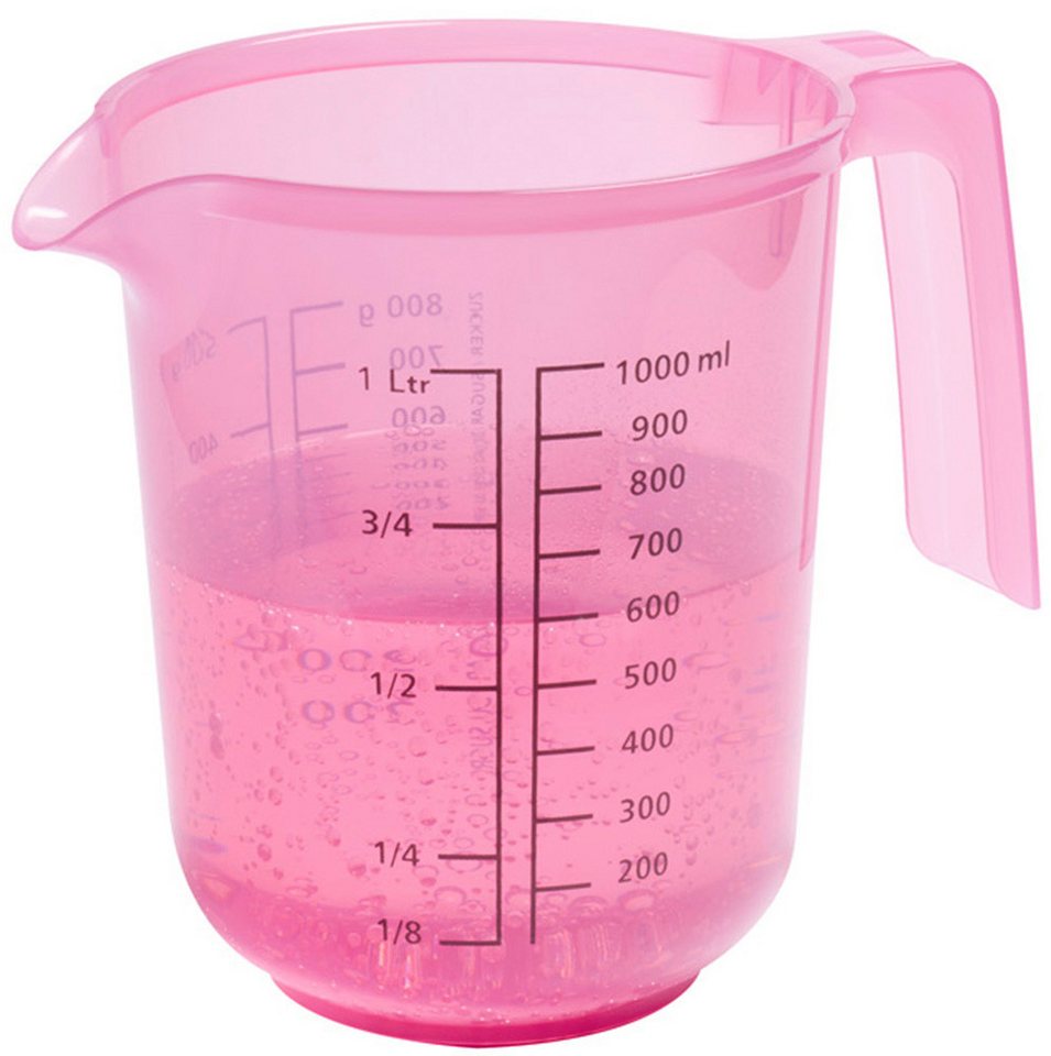 APS Rührschüssel - Rührbecher mit Deckel, inklusive Spritzschutz, Kunststoff, (1-tlg), Ø 12,5 cm, Höhe 16 cm, 1 Liter, aus Polypropylen – Bild 5 von 5