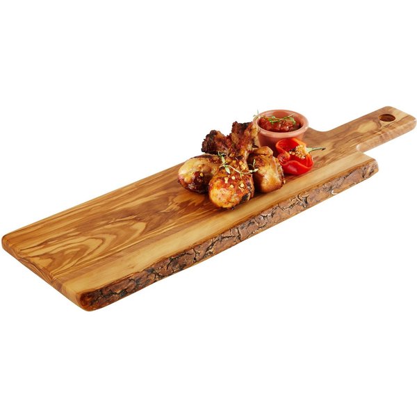 APS Servierbrett OLIVE, Massivholz, Naturprodukt, jedes Stück ein Unikat, 51x15 cm