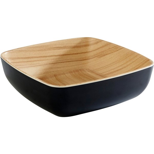 APS Servierschale Frida, Melamin, (1-tlg), Holzoptik innen, 16x16 cm
