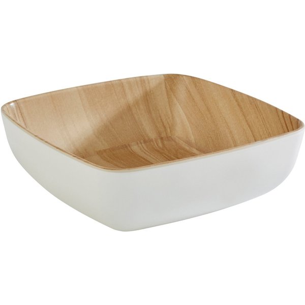 APS Servierschale Frida, Melamin, (1-tlg), Holzoptik innen, 16x16 cm