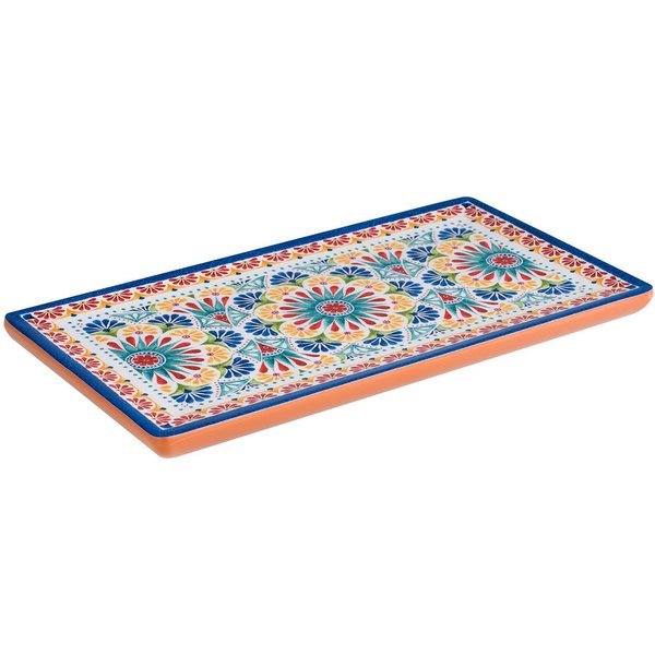 APS Tablett Arabesque, Melamin, Terrakotta-Optik, spülmaschinengeeignet