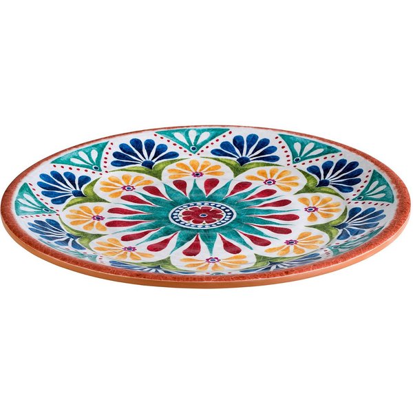 APS Teller Arabesque, Terrakotta-Optik, spülmaschinengeeignet, Ø 26,5 cm