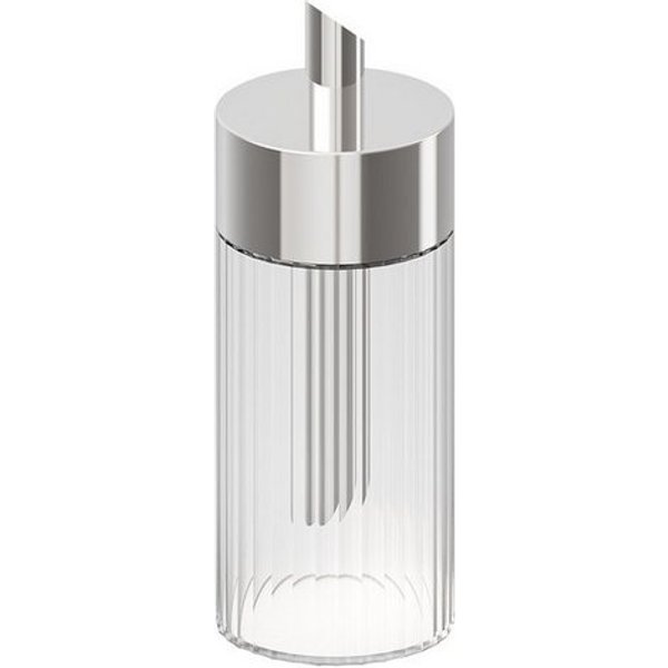 APS Zuckerdose THE GRID, Edelstahl, Glas, (1-tlg), Glas, 0,2 Liter, Ø 6 cm, Höhe 17 cm
