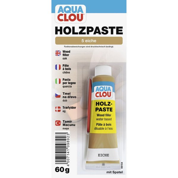 Aqua Clou Fertigspachtel Clou Holzpaste 60 g eiche