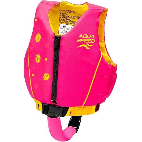 Aqua Speed Auftriebskörper Flytekraft Schwimmhilfe für Kinder 19-30 kg Sunset Pink (Unterstützt die richtige Wasserlage & fördert das selbstständige Schwimmen),