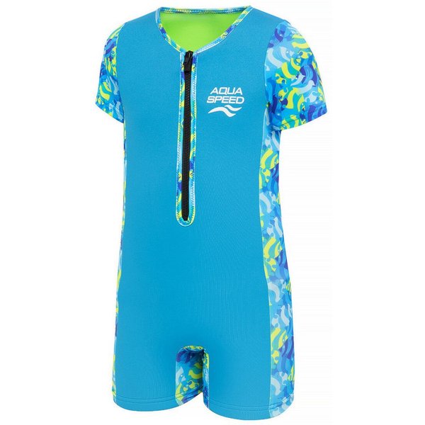 Aqua Speed Badeanzug Neopren Einteiler mit 30x30 Mikrofasertuch Jungen und Mädchen
