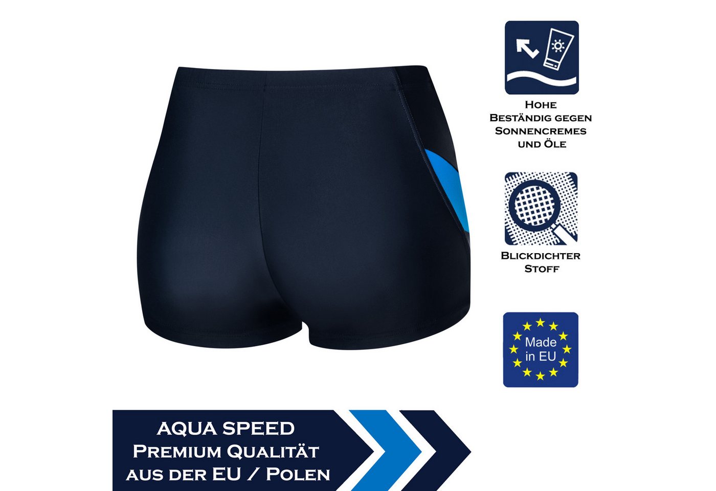 Aqua Speed Badehose Dennis Performance Schwimmhose chlorresistent Gray Green L (Performance Badepant für technische Feinarbeit im Training) Bleibt auch bei inte – Bild 3 von 5
