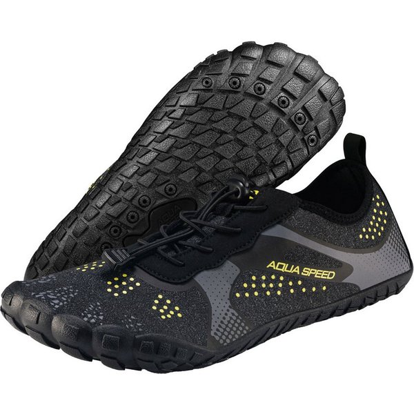 Aqua Speed Nautilus Aqua Sneaker Gr. 42 – Graphite + Handtuch im Set Wasserschuh (Luftige Aqua Sneaker mit Grip – ideal bei Hitze & Nässe) Ultraleicht & dehnbar