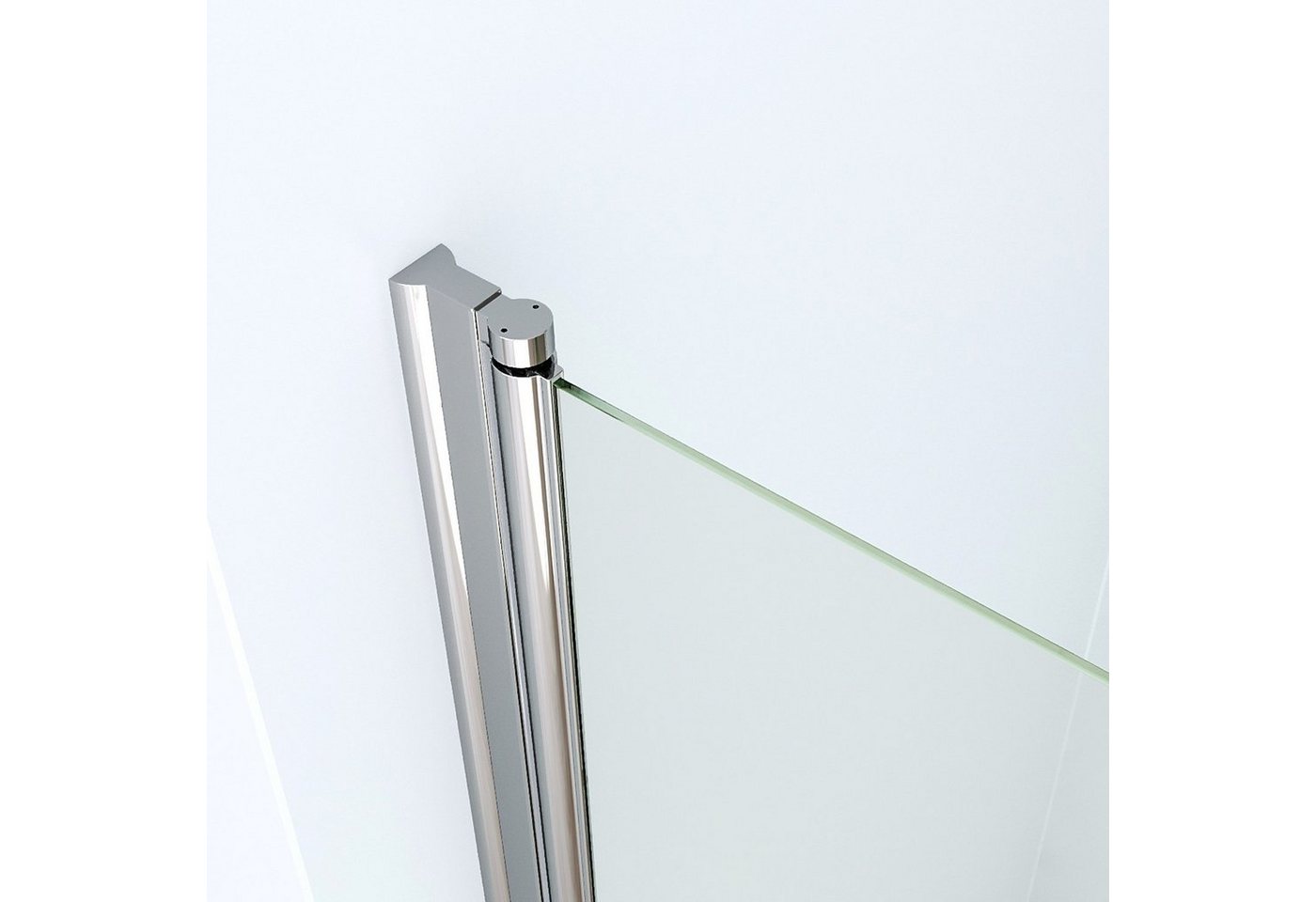 AQUABATOS Eckdusche Duschkabine Eckeinstieg Eckdusche Duschtür Drehtür Pendeltür, BxT: 70x70 cm, 5 mm ESG Sicherheitsglas, Schwingtür Duschwand Duschabtrennung  – Bild 5 von 5