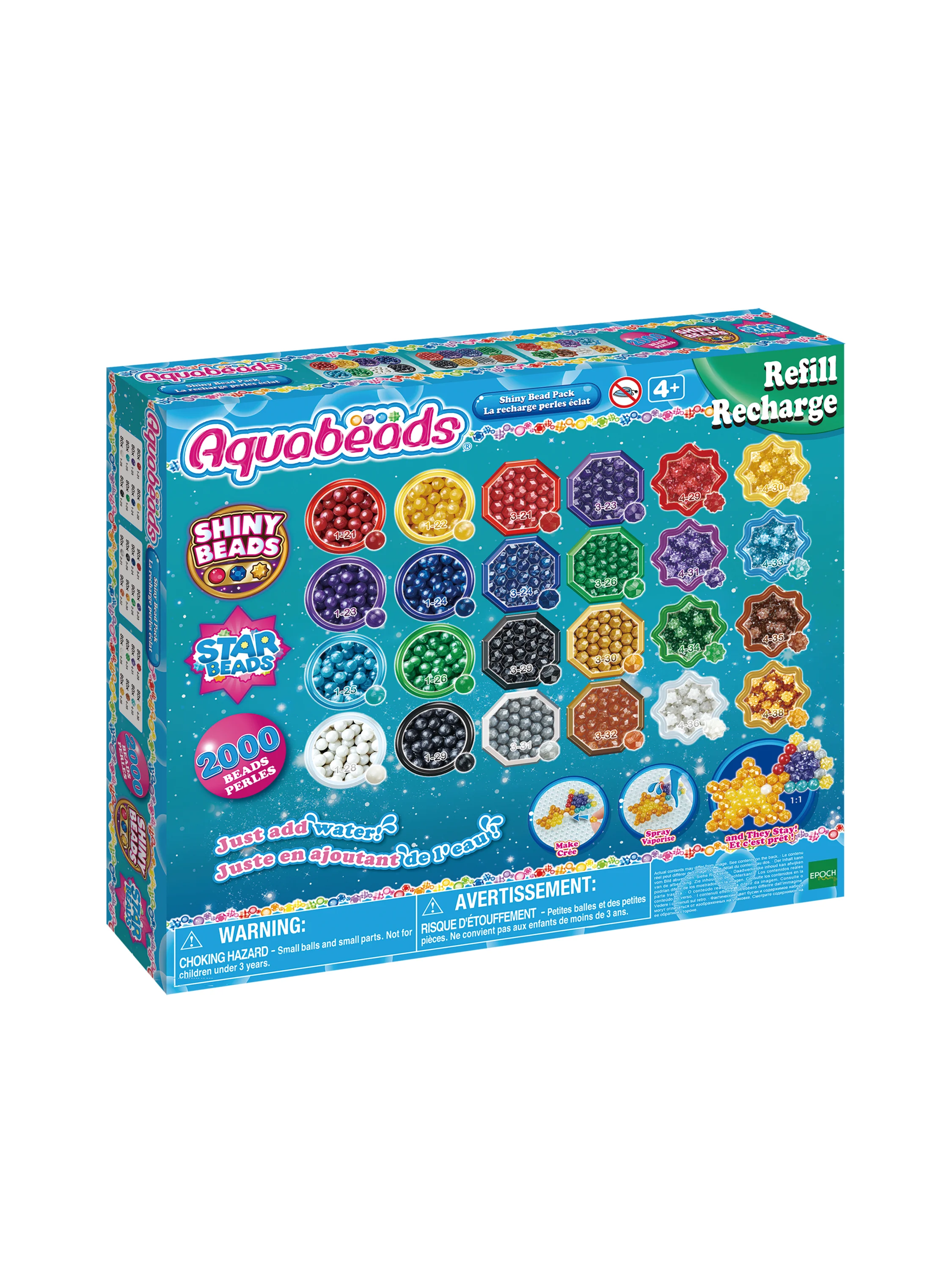 AQUABEADS Perlmuttperlen Nachfüllpack, 2000 Stück – Bild 4 von 4