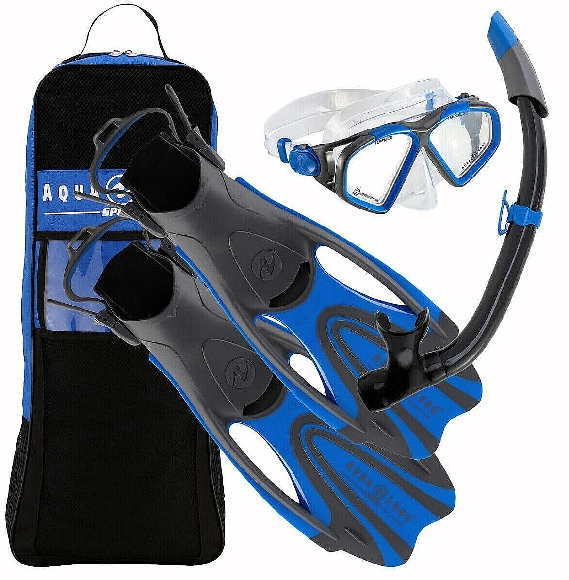 Aqualung Schnorchelset Hawkeye, Tauchset, Flossen, Brille, Größe S, /