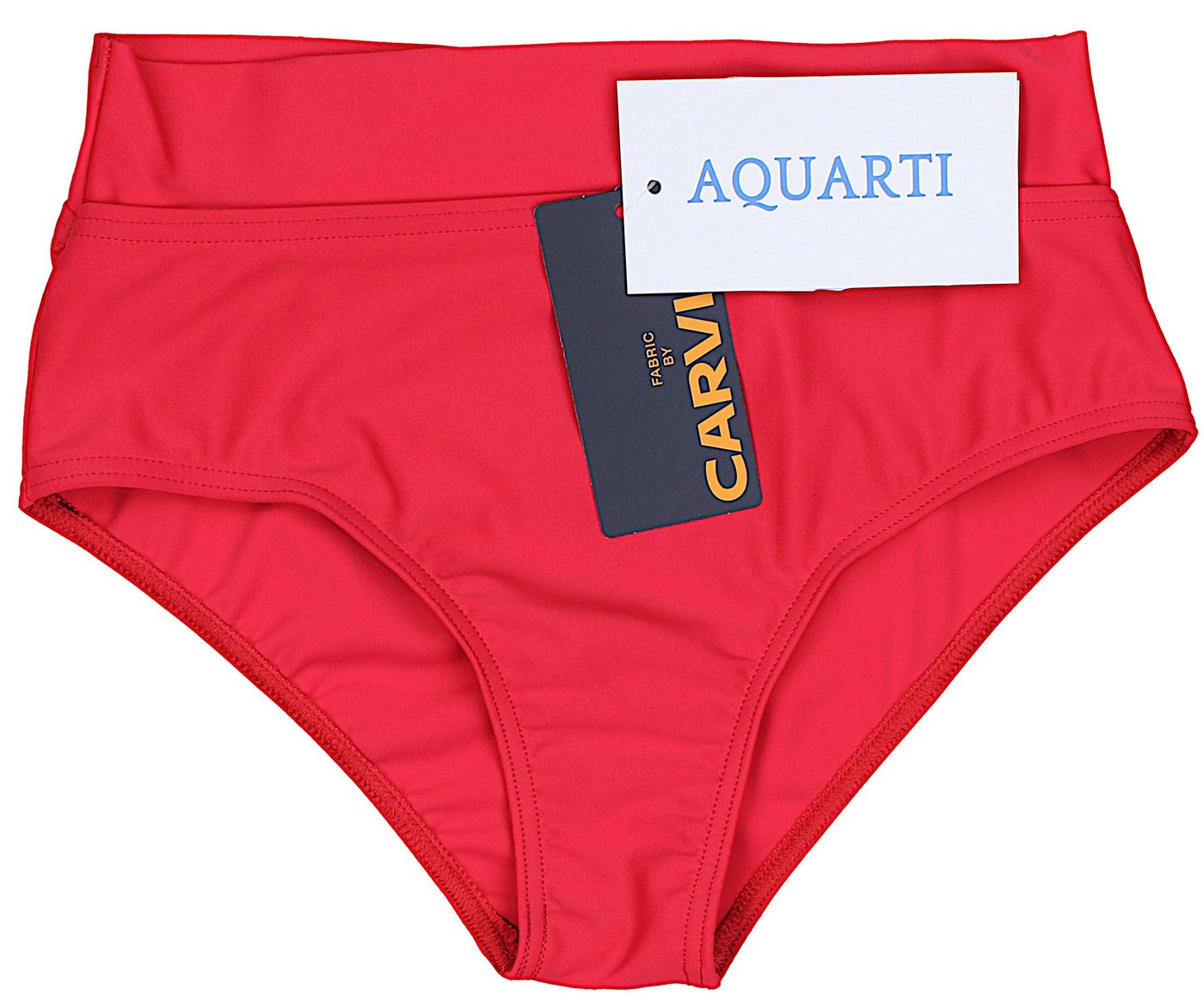 Aquarti Bikini-Hose Unterteil High Waist mit Umschlagbund – Bild 3 von 5