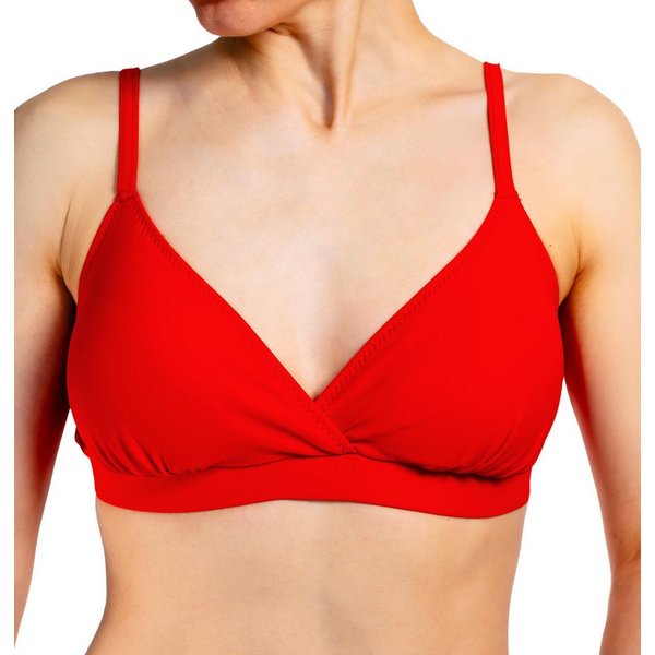 Aquarti Triangel-Bikini Bikini Oberteil Neckholder Push Up Padded Zum Binden