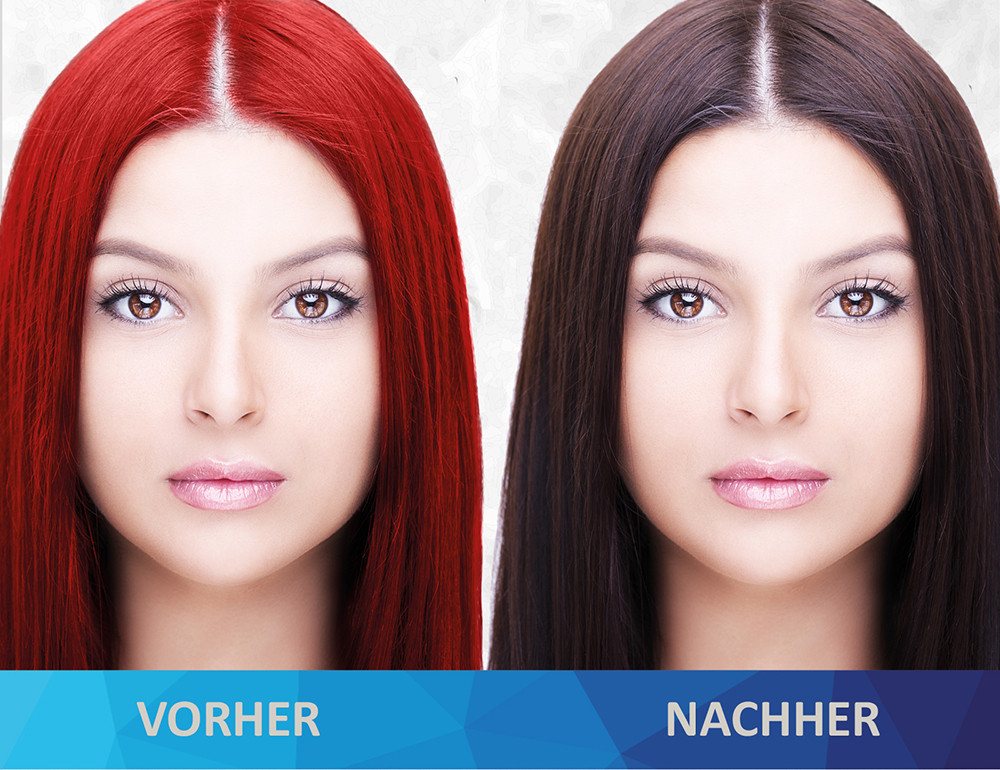 AQUYO Cosmetics Haarfarben-Entferner Eliminator Haarfarbentferner zur Beseitigung von Farbpigmenten, Packung – Bild 2 von 5