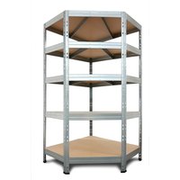 AR SHELVING Schwerlast Eckregal RIVET 180x90x45x64,5 cm