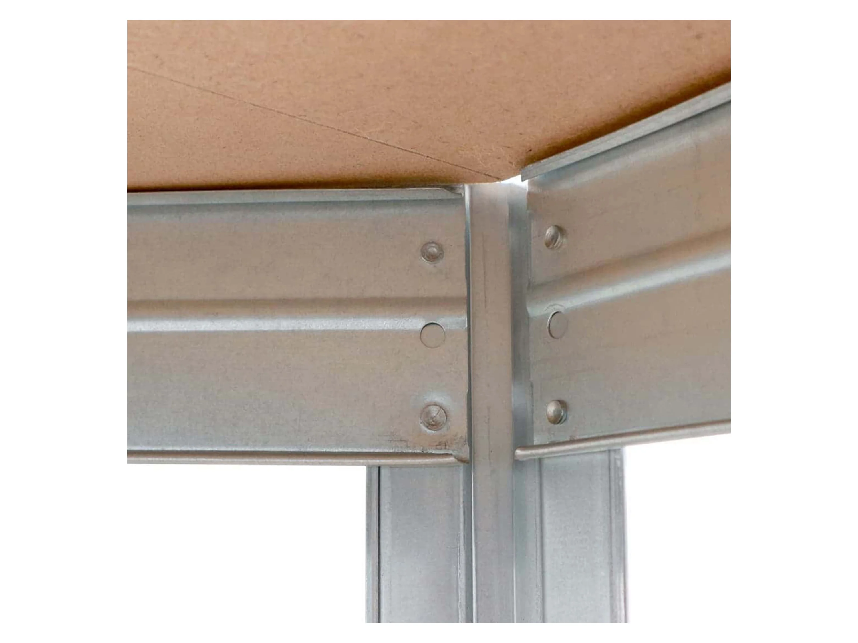 AR SHELVING Schwerlast Eckregal RIVET 180x90x45x64,5 cm – Bild 3 von 4