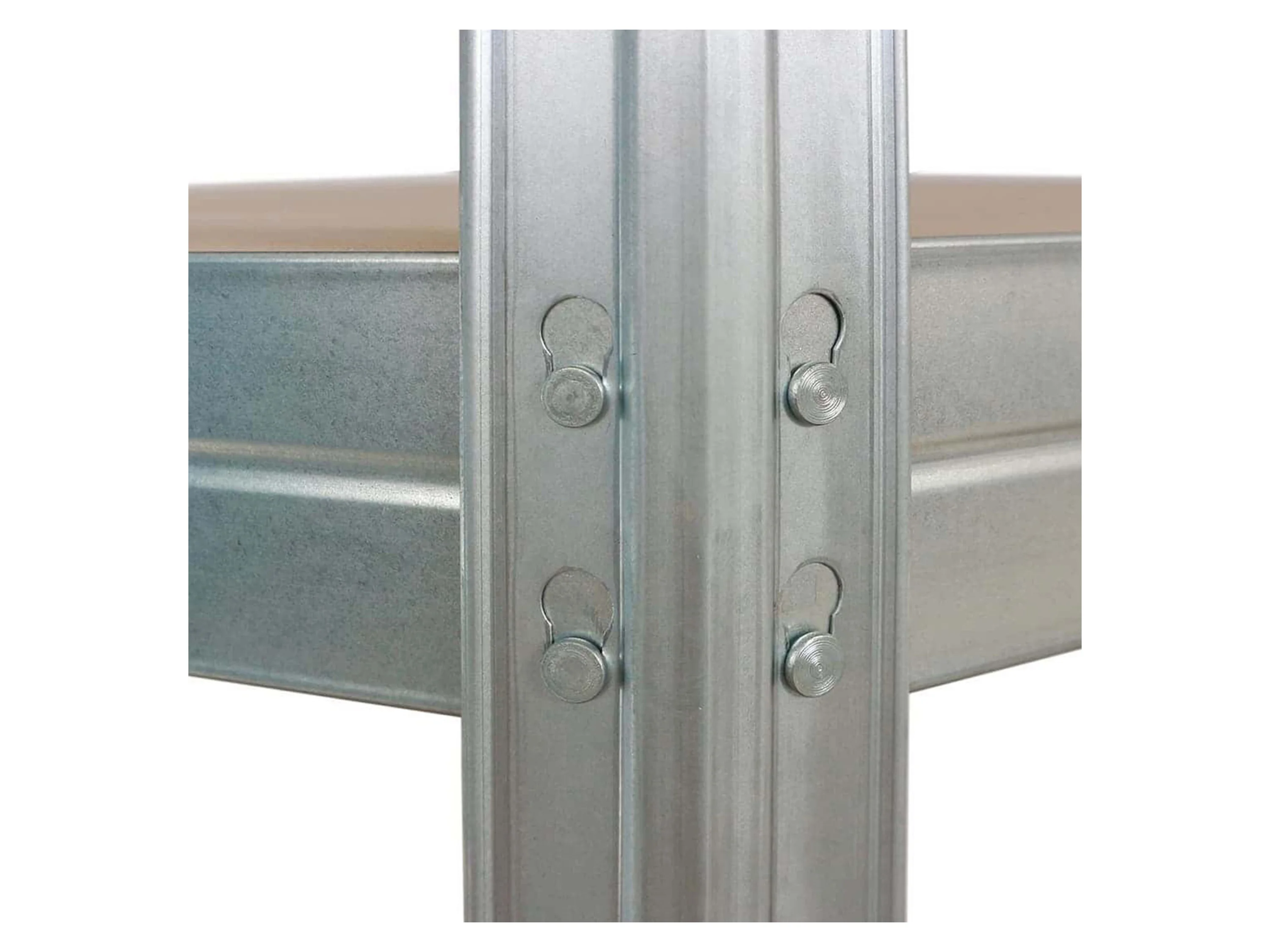AR SHELVING Schwerlast Eckregal RIVET 180x90x45x64,5 cm – Bild 4 von 4