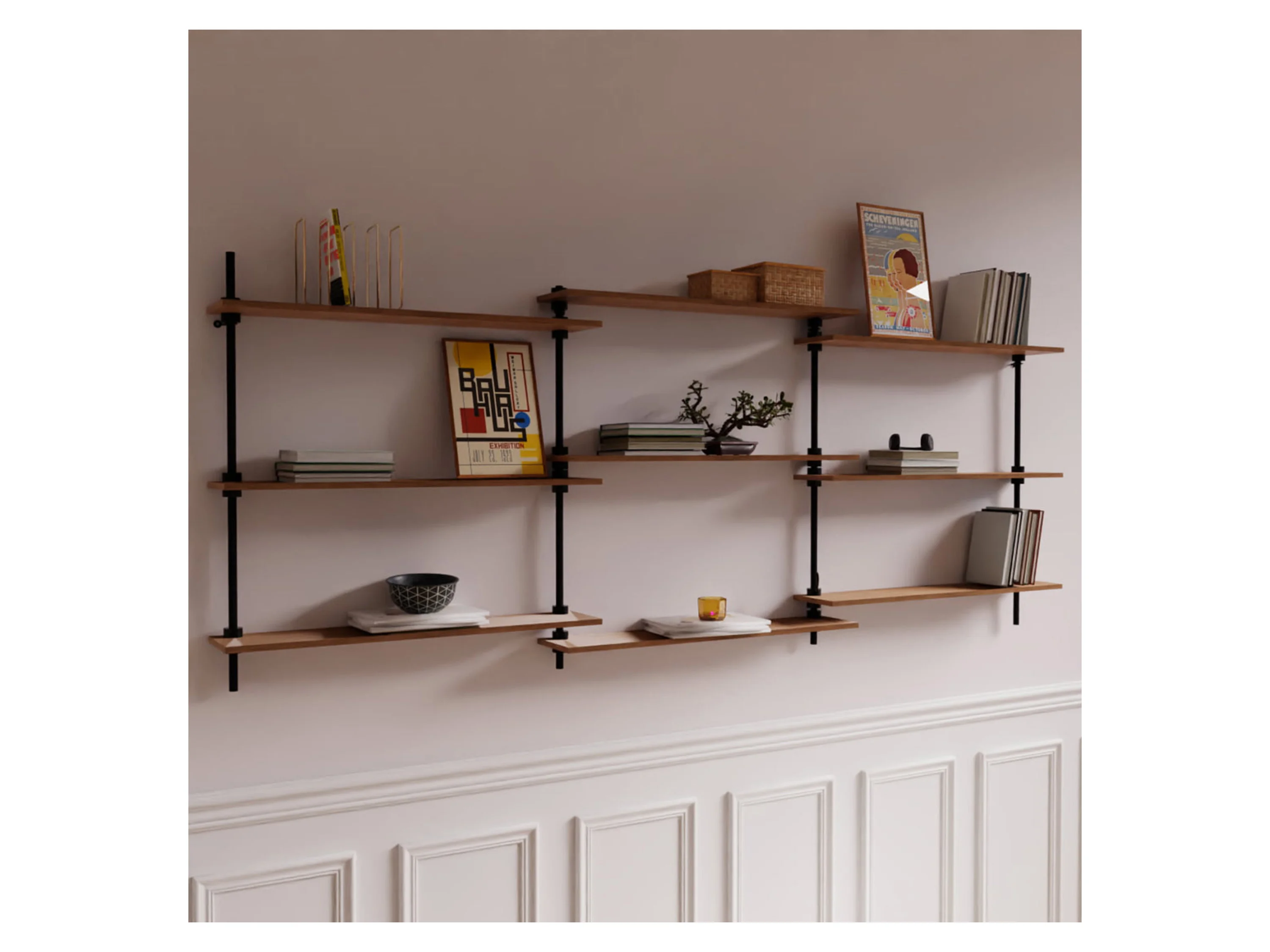 AR SHELVING Wand-Regalsystem DECO (92,5x235x17x5 cm) – Bild 3 von 4