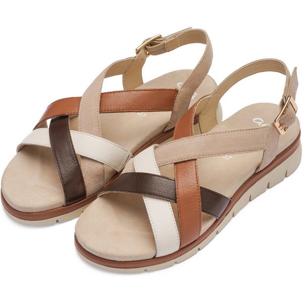 Ara CAMBRIDGE-S Riemchensandale Keilabsatz, Komfortschuh mit Klettverschuss, G-Weite (weit)