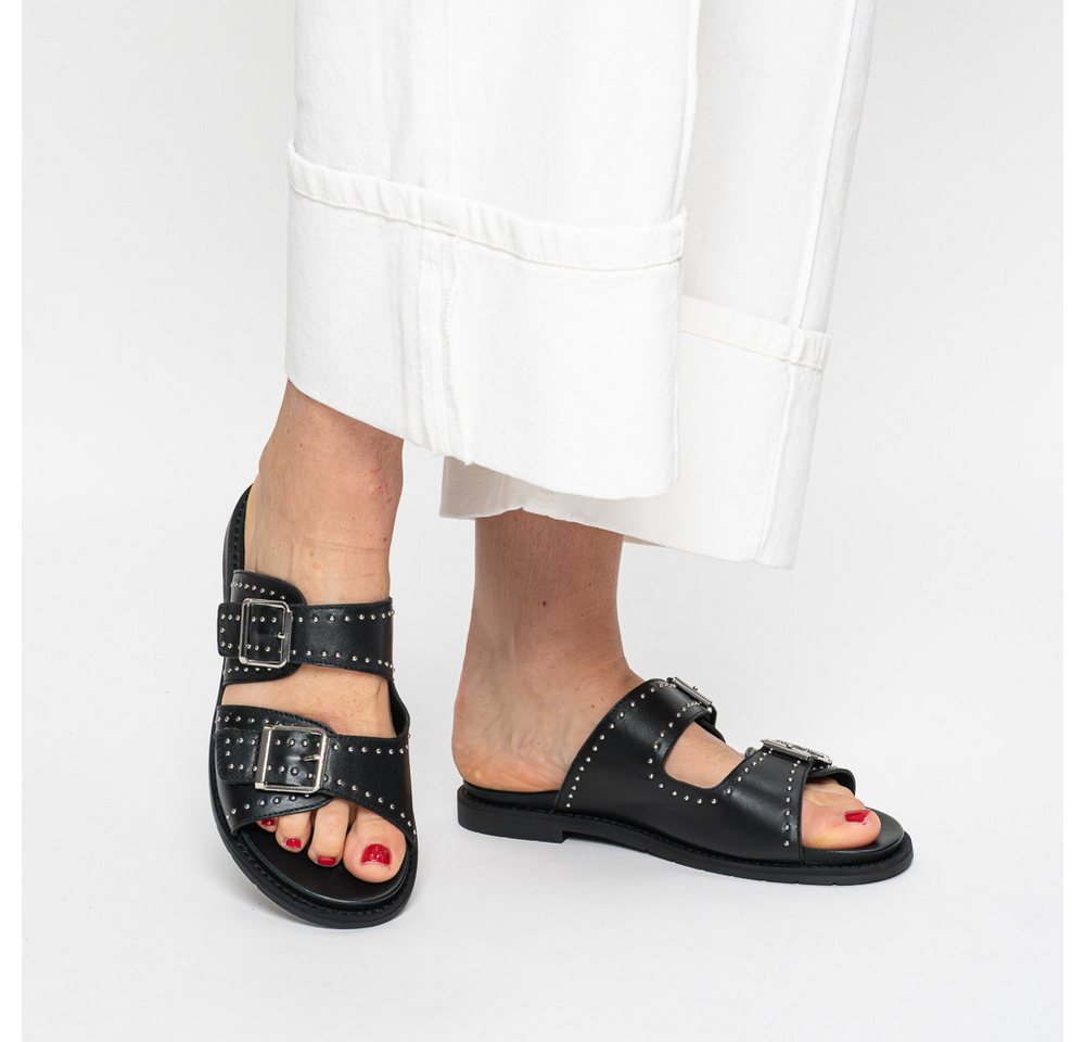 Ara ELBA Pantolette Blockabsatz, Schlupfschuh mit kleinen Nieten verziert, G-Weite (weit) – Bild 2 von 5