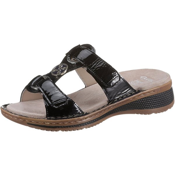 Ara HAWAII Pantolette, Keilabsatz, Sommerschuh, Schlupfschuh mit Schmuckelement