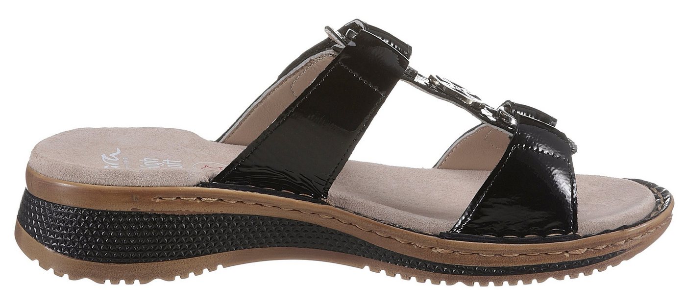 Ara HAWAII Pantolette, Keilabsatz, Sommerschuh, Schlupfschuh mit Schmuckelement – Bild 5 von 5