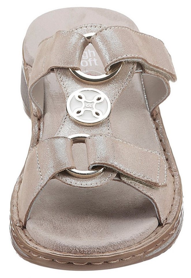 Ara HAWAII Pantolette, Keilabsatz, Sommerschuh, Schlupfschuh mit Schmuckelement – Bild 4 von 5