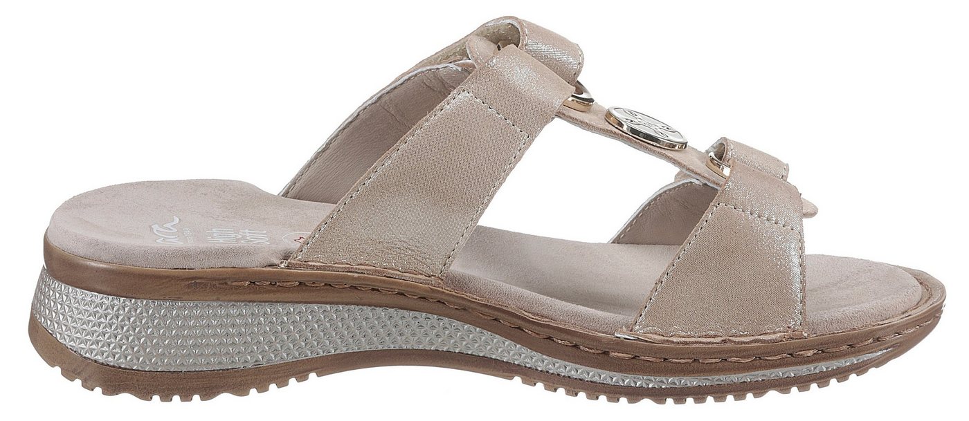 Ara HAWAII Pantolette, Keilabsatz, Sommerschuh, Schlupfschuh mit Schmuckelement – Bild 5 von 5