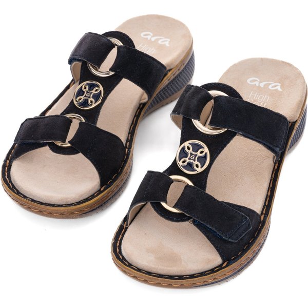 Ara HAWAII Pantolette, Keilabsatz, Sommerschuh, Schlupfschuh mit Schmuckelement
