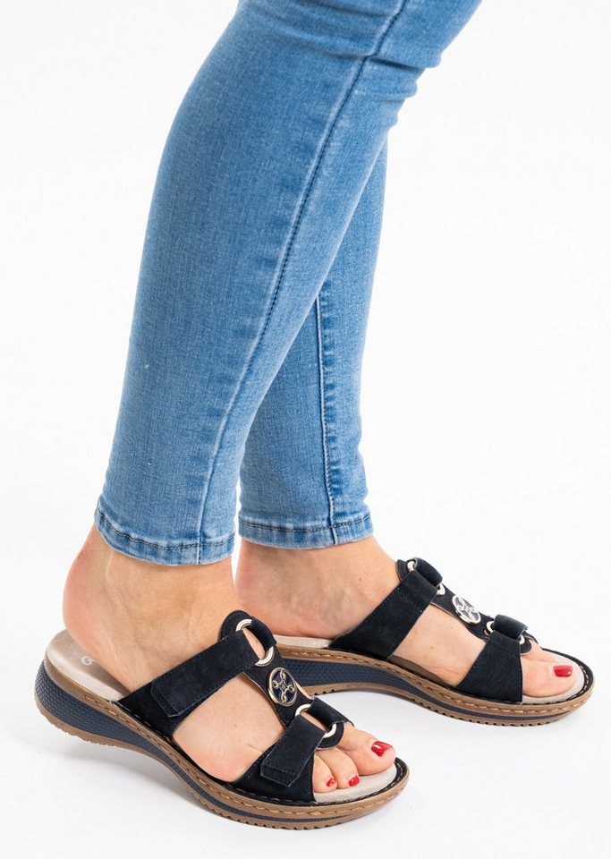 Ara HAWAII Pantolette, Keilabsatz, Sommerschuh, Schlupfschuh mit Schmuckelement – Bild 2 von 5
