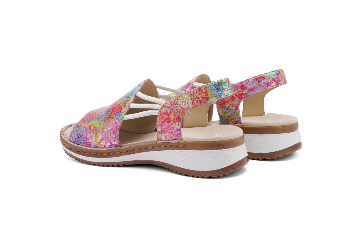Ara HAWAII Riemchensandale, Sommerschuh, Sandalette, Keilabsatz, mit Stretch-Bänder, G-Weite – Bild 2 von 5